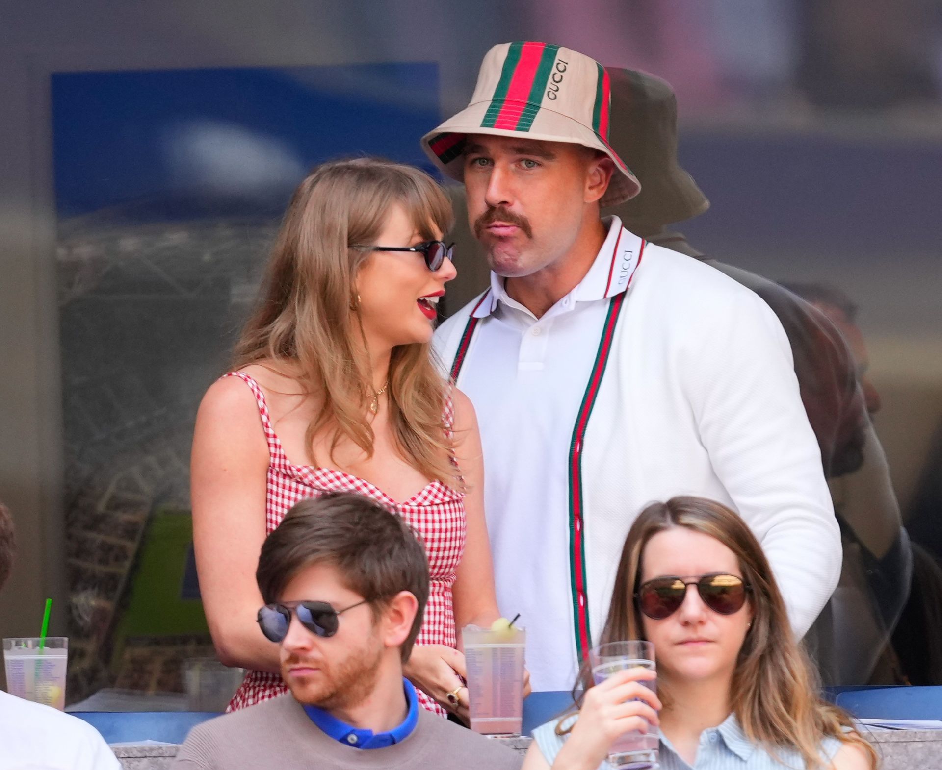 Taylor Swift and Travis Kelce at the US Open 2024 final between Jannik Sinner and Taylor Fritz - Source: Getty