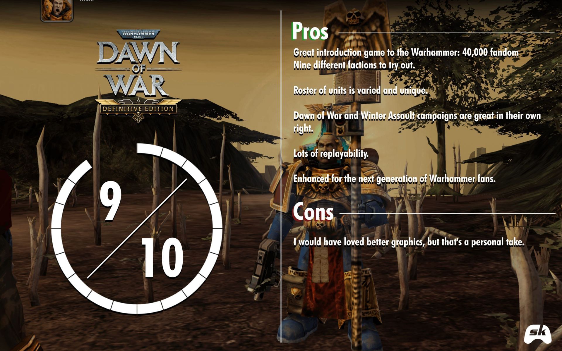 Sportskeeda&#039;s review of Warhammer 40,000: Dawn of War - Definitive Edition (Image via Relic Entertainment | Sportskeeda)