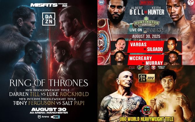 Boxing tonight (August 30, 2025): What are the fights lined up?