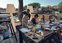 Jeremy Swayman's girlfriend Alessandra reveals beau's 'side hustle' as he channels his inner pizzaiolo during NHL offseason