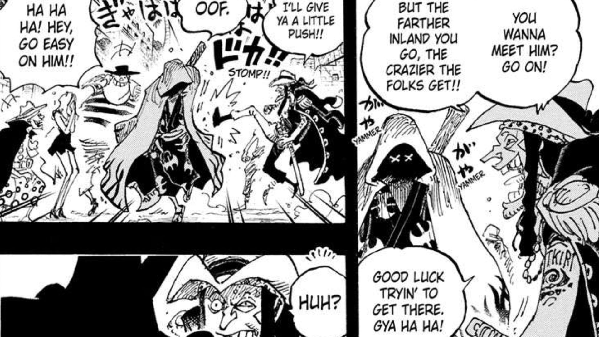 Unlike the other members of the Rocks Pirates, Kyo sought Xebec (Image via Shueisha)