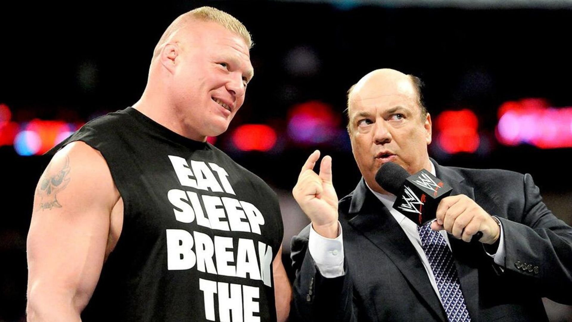 Heyman used to be the advocate for Lesnar. [Image credit: WWE.com]