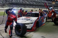 Austin Hill (#21 Richard Childress Racing Global Industrial Chevrolet) pits during the NASCAR Xfinity Wawa 250 Powered by Coca-Cola at Daytona International Speedway - Source: Getty