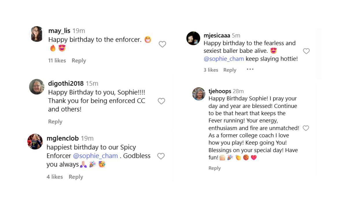 Fans send their well-wishes to Sophie Cunningham on her birthday (Source: Instagram/Fever)