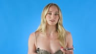 Sophie Turner answering to Thirst Tweets (Image via YouTube/ BuzzFeed Celeb).