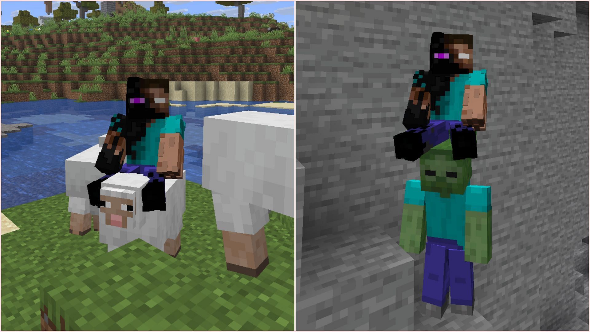 You can ride any creature in Minecraft using the ride command (Image via Sportskeeda Gaming || Mojang Studios)