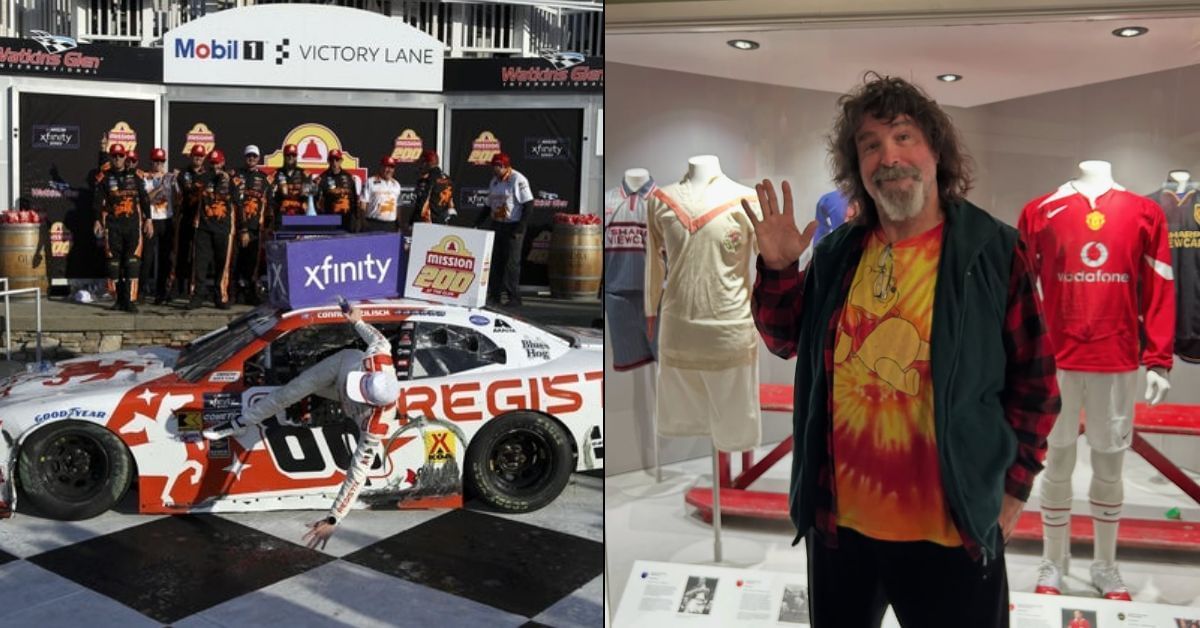 Mick Foley channels inner Rocky to motivate Connor Zilisch (Source: Getty (L) &amp; (R) @realmickfoley on Instagram)
