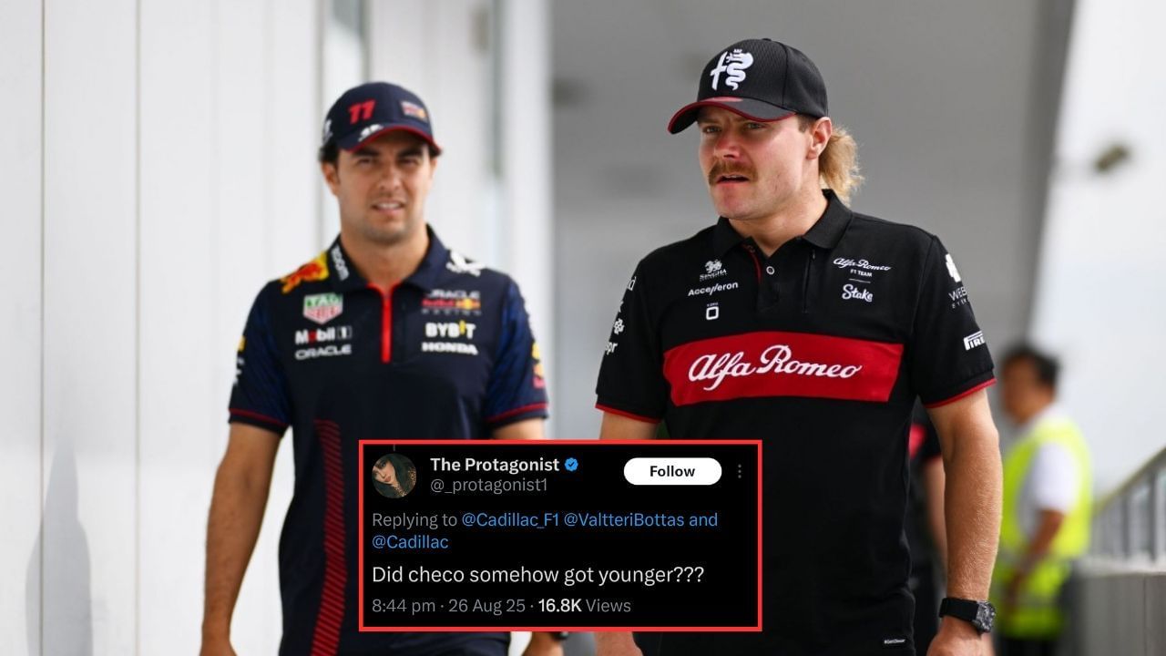 In Picture: Valtteri Bottas and Sergio Perez. Credit: Getty Images. Fan reaction by: x.com/_protagonist1