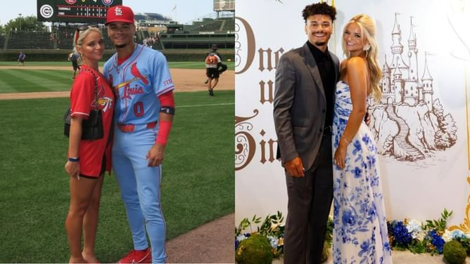 Masyn Winn's girlfriend Gianna Pettus steals the spotlight in a strapless, floor-length floral gown at charity event with Cardinals wives