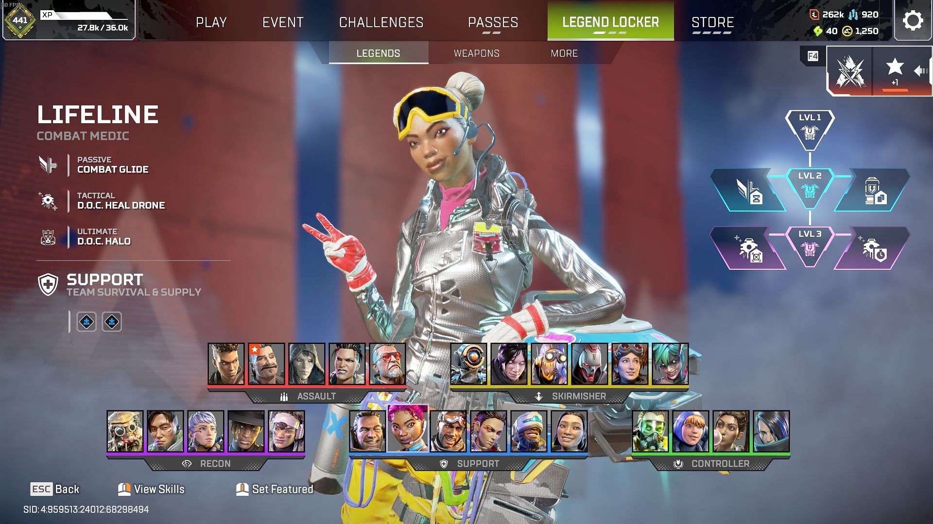 Lifeline in EA&#039;s battle royale (Image via Sportskeeda Gaming | EA)