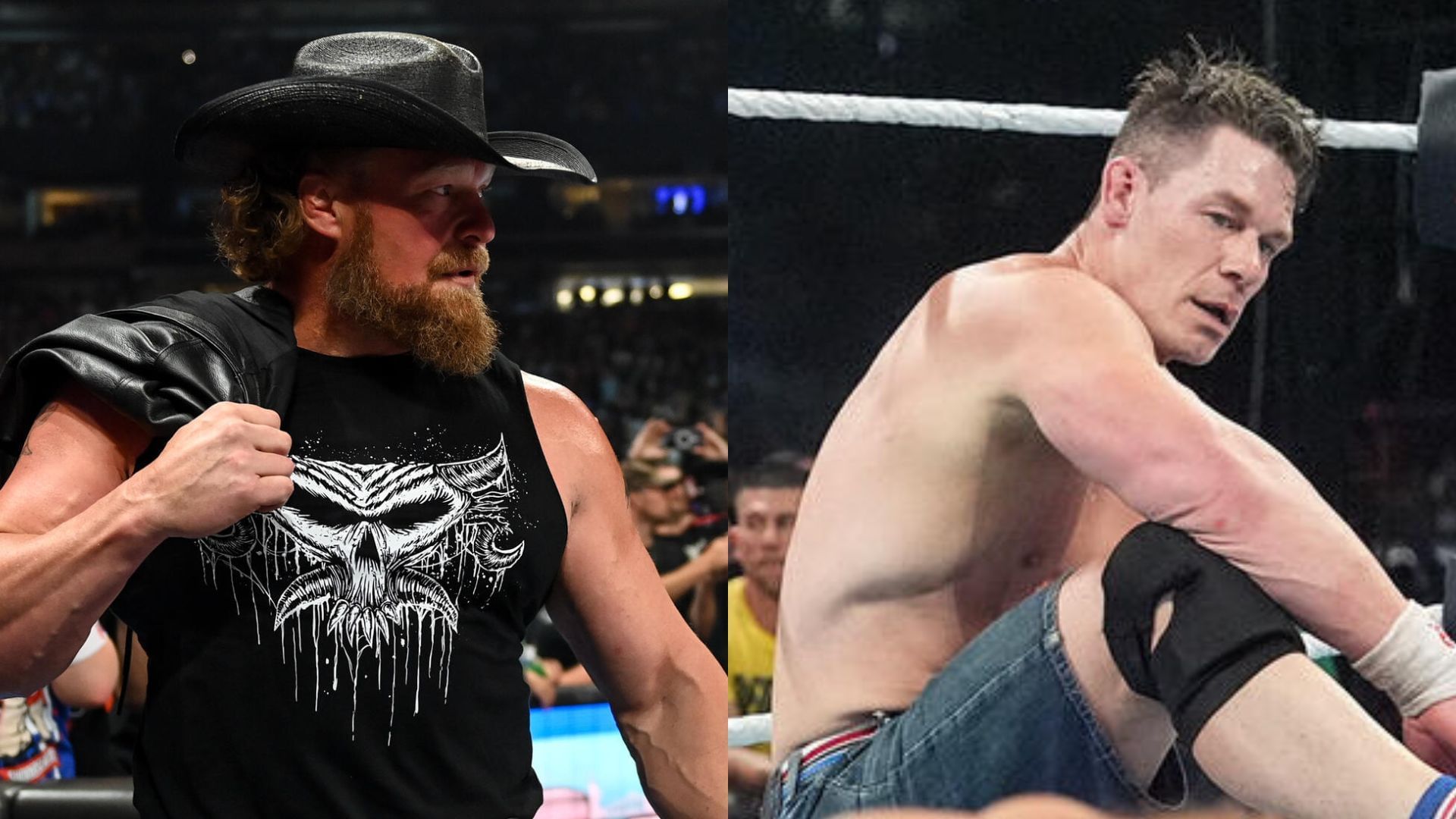 Brock Lesnar and John Cena at SummerSlam 2025! [Images from WWE.com]