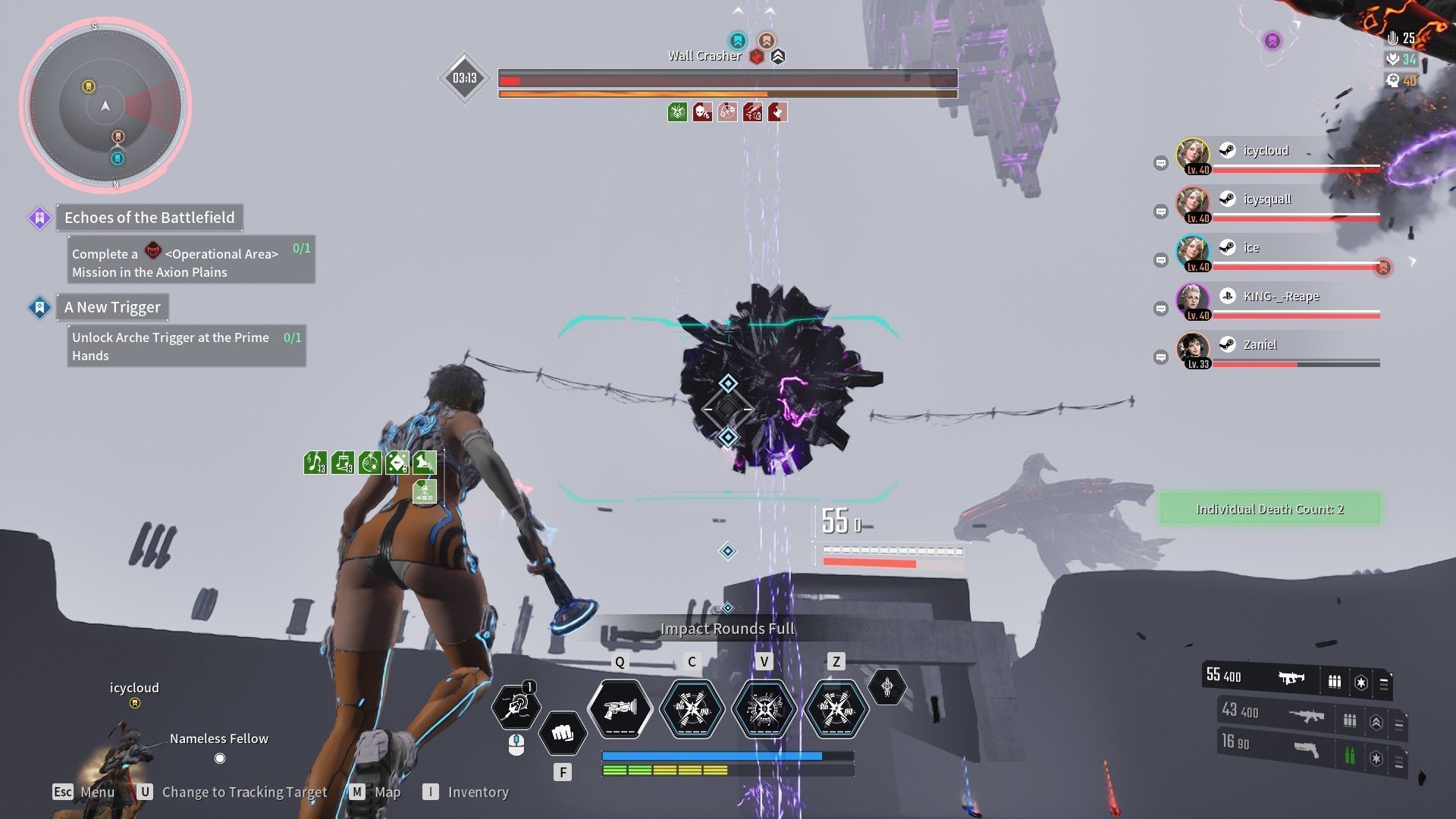 Void meteor attack (Image via Nexon)