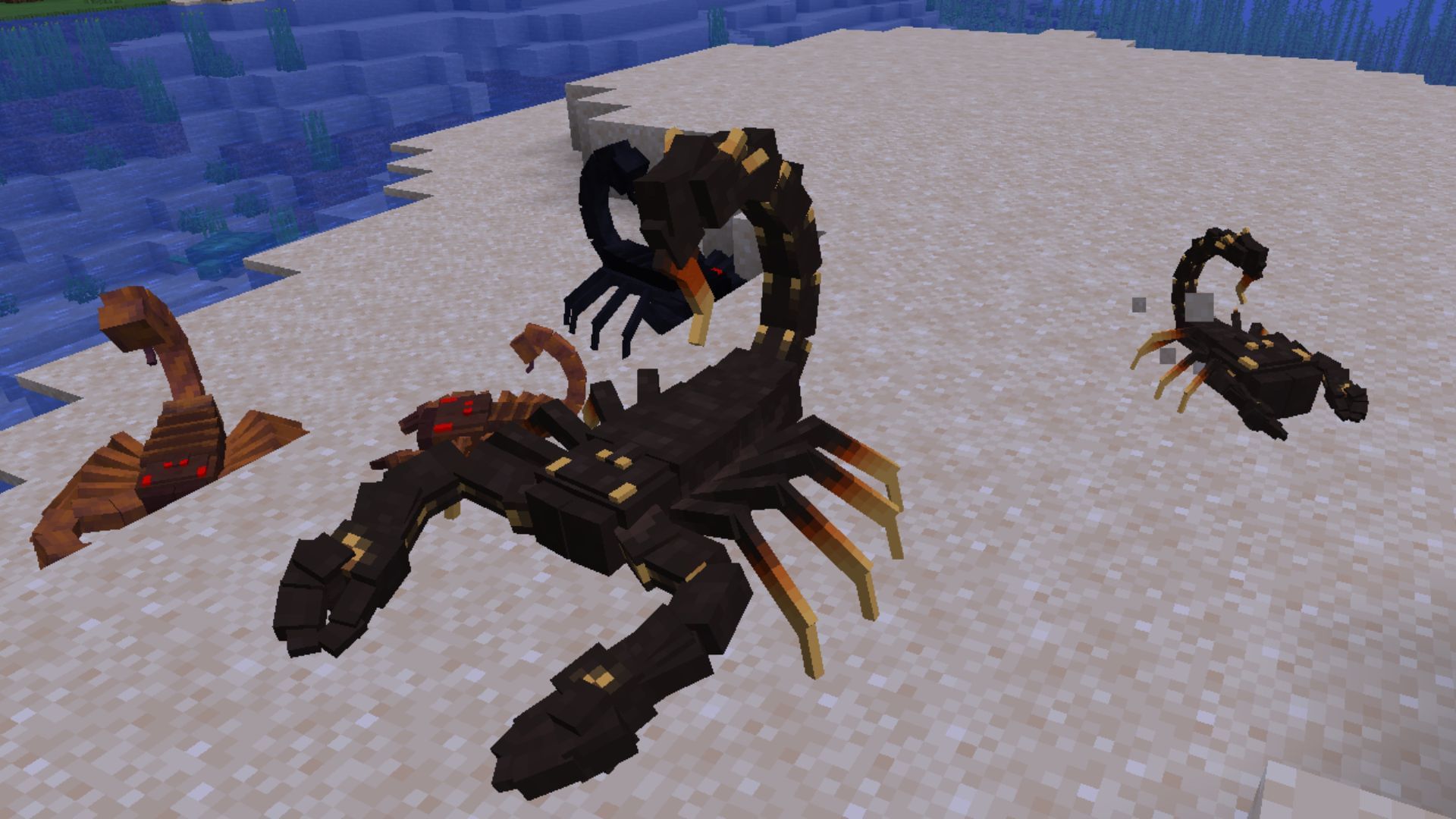 This mod adds a unique Scorpion mob (Image via CurseForge/YourDailyModder)