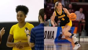 "Cutie patootie aren't ya": Iowa's Kylie Feuerbach gushes over teammate Hannah Stuelke enjoying candy floss at a festival