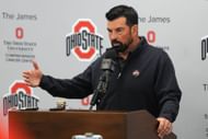 Press Conference With Ohio State Head Coach Ryan Day Ahead Of The Ohio State-Texas Game - Source: Getty