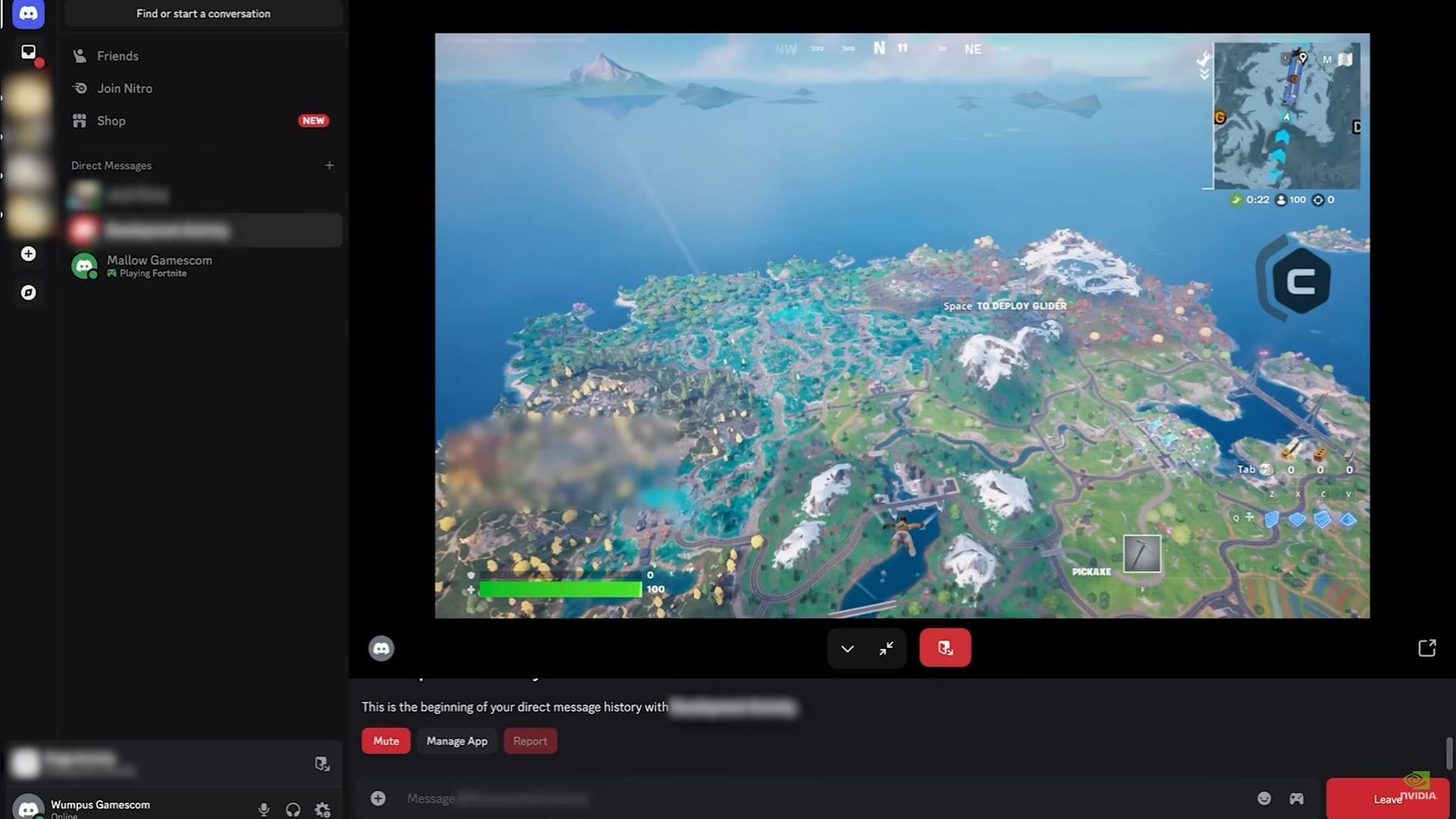 Players will soon be able to play the popular title within Discord without the need to download the game or accompanying launchers (Image via YouTube/Nvidia GeForce)