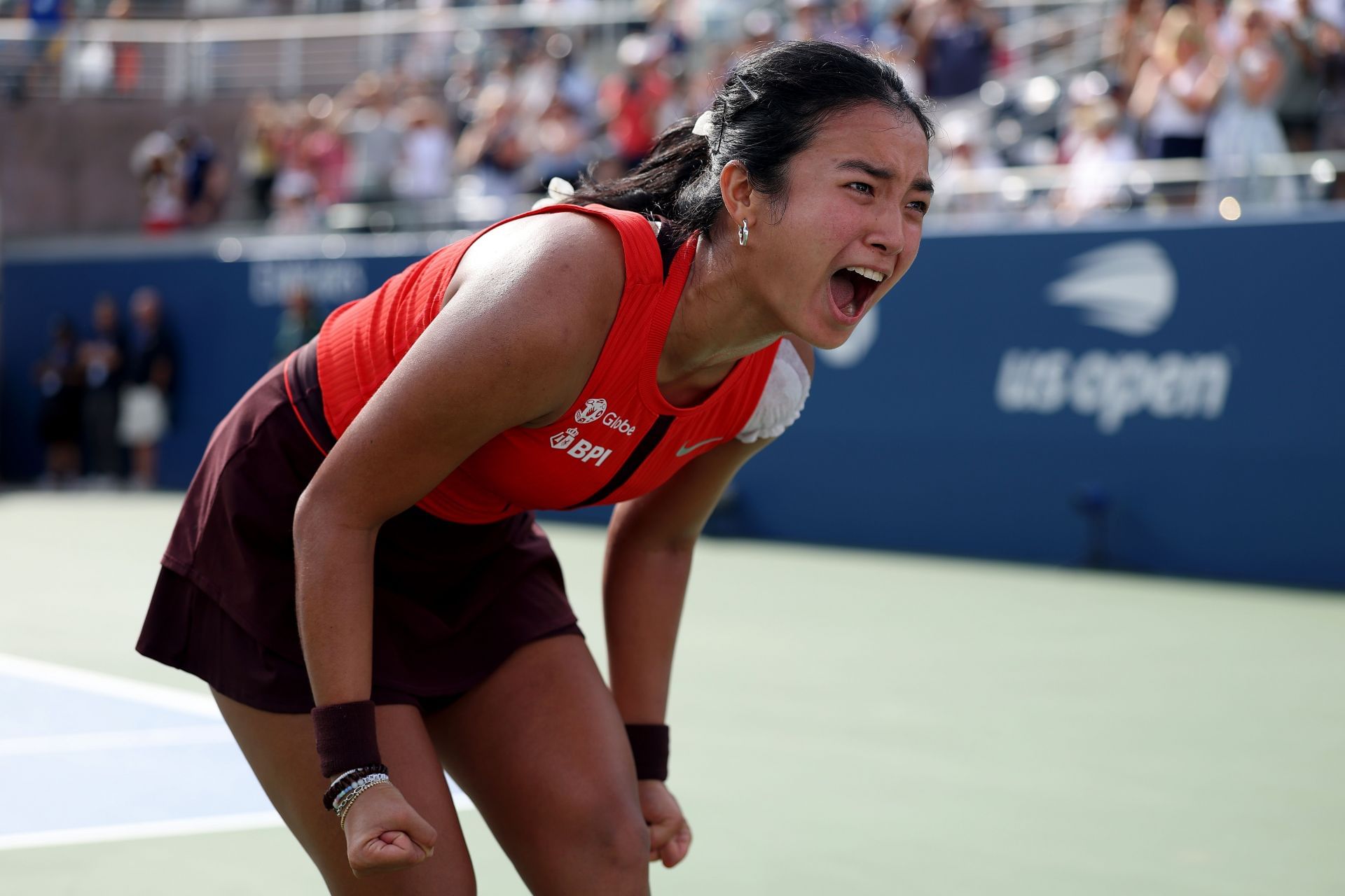  Alexandra Eala of the Philippines at the 2025 US Open in New York City. (Photo by Getty Images)