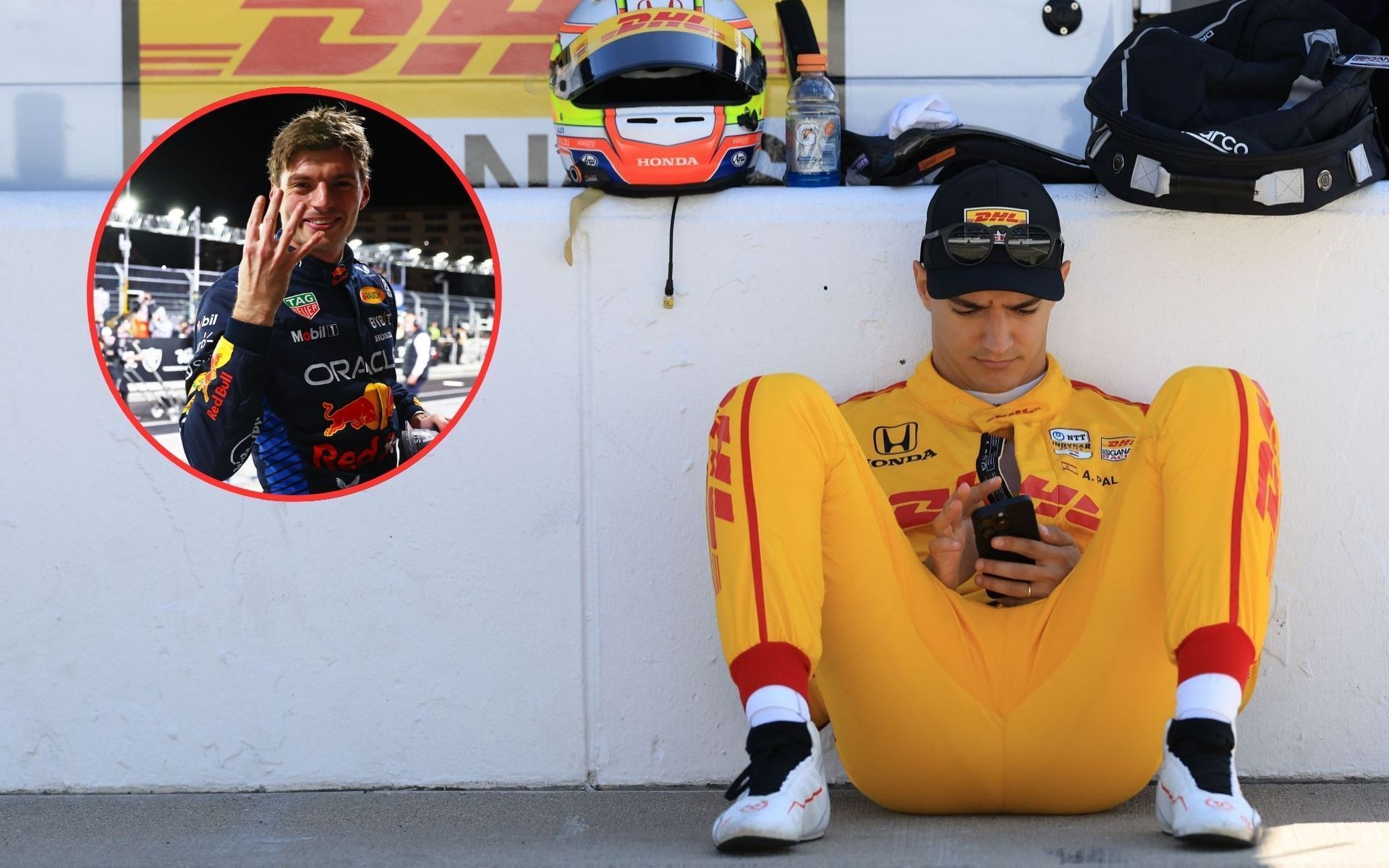 Max Verstappen and Alex Palou 