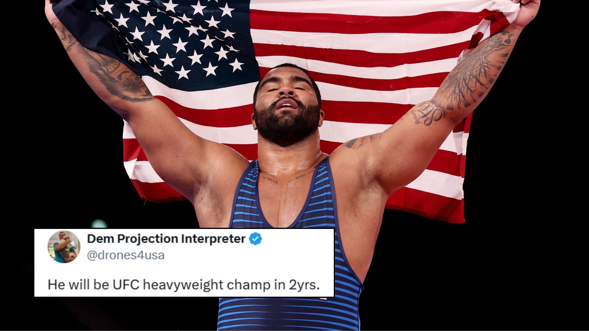 Gable Steveson (pictured) is set to make his MMA debut. [Images courtesy: Getty Images]