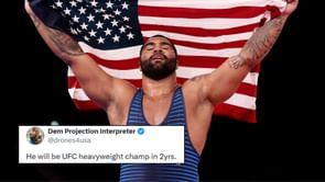 "UFC heavyweight champ in 2yrs" - Fans react as former Olympic champ Gable Steveson shows off impressive pad work ahead of MMA debut