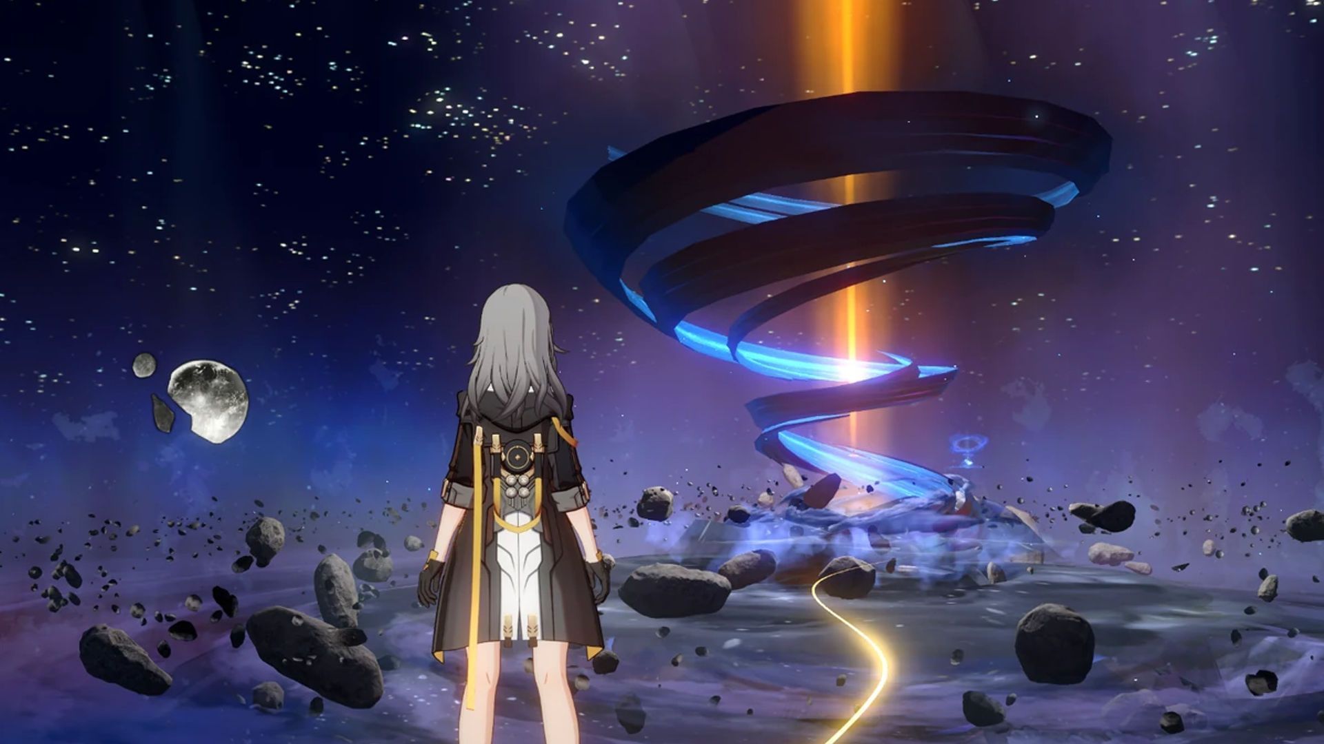 A visual of the Path Space when an Aeon gazes or blesses upon an individual (Image via HoYoverse)