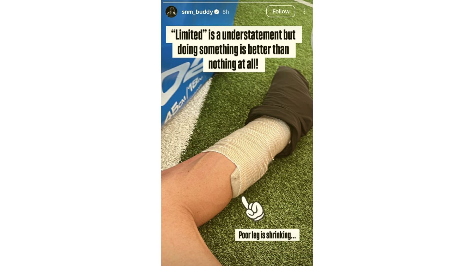 Buddy Matthews&#039; health update [Source : Matthews&#039; Instagram]