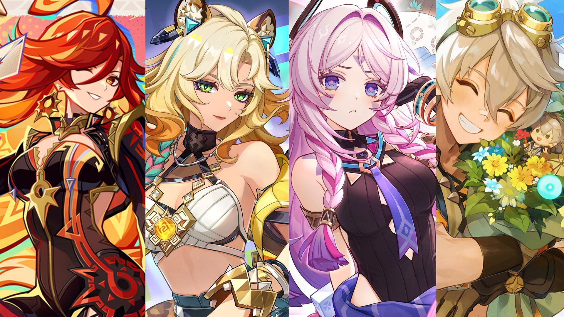 Mavuika, Xilonen, Citlali, Bennett (Image via Sportskeeda Gaming || HoYoverse)