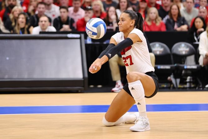 Harper Murray explains how Nebraska Volleyball Alumni match is helping prepare the team for a championship run