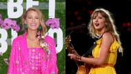 From L to R: Blake Lively and Taylor Swift (Image via Getty Images)