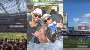 K'Andre Miller's girlfriend Addison enjoys "double dose on MN sports" with Vikings' NFL preseason opener & Twins' MLB clash vs Royals