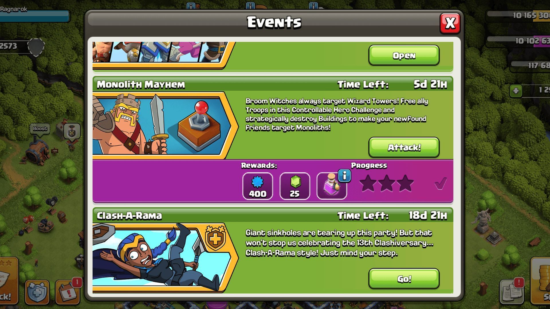 Rewards offered in the challenge (Image via Supercell)