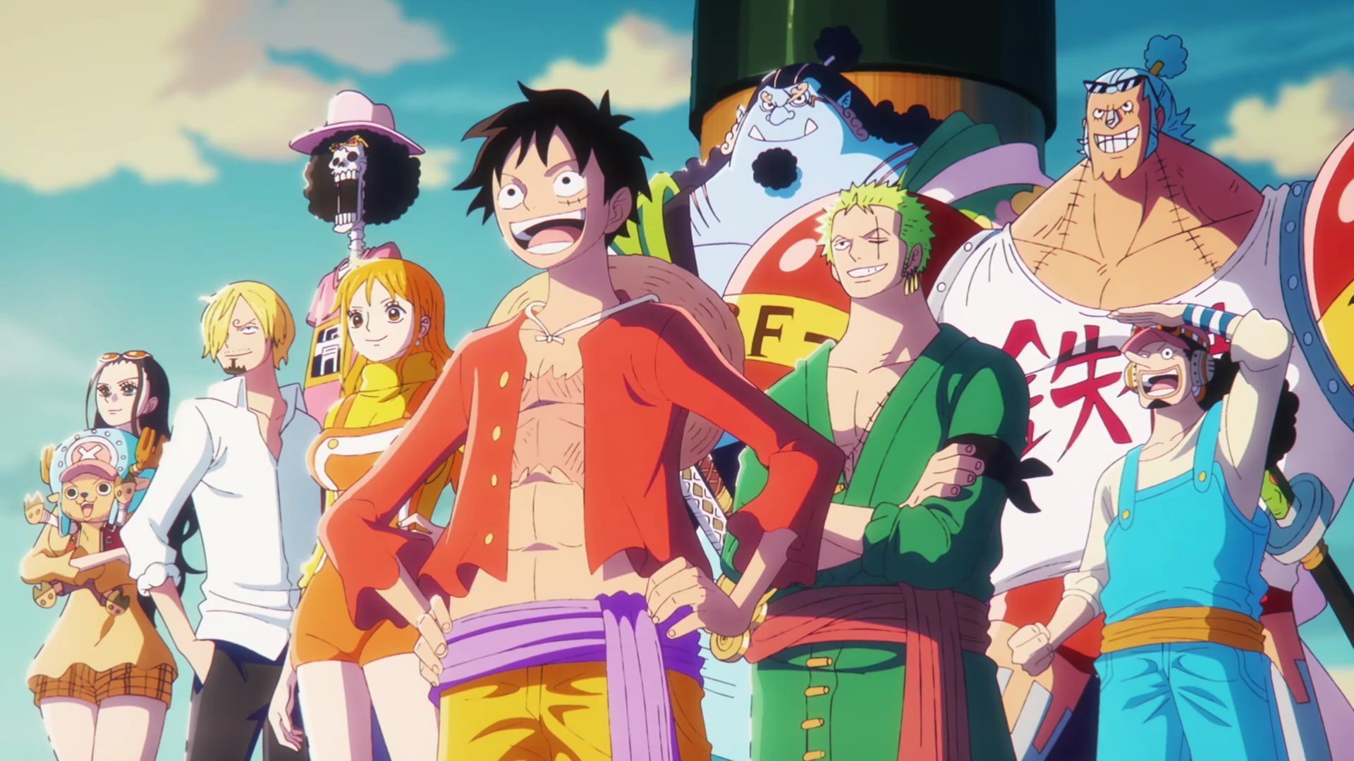 The Straw Hat Pirates in One Piece (Image via Toei Animation)