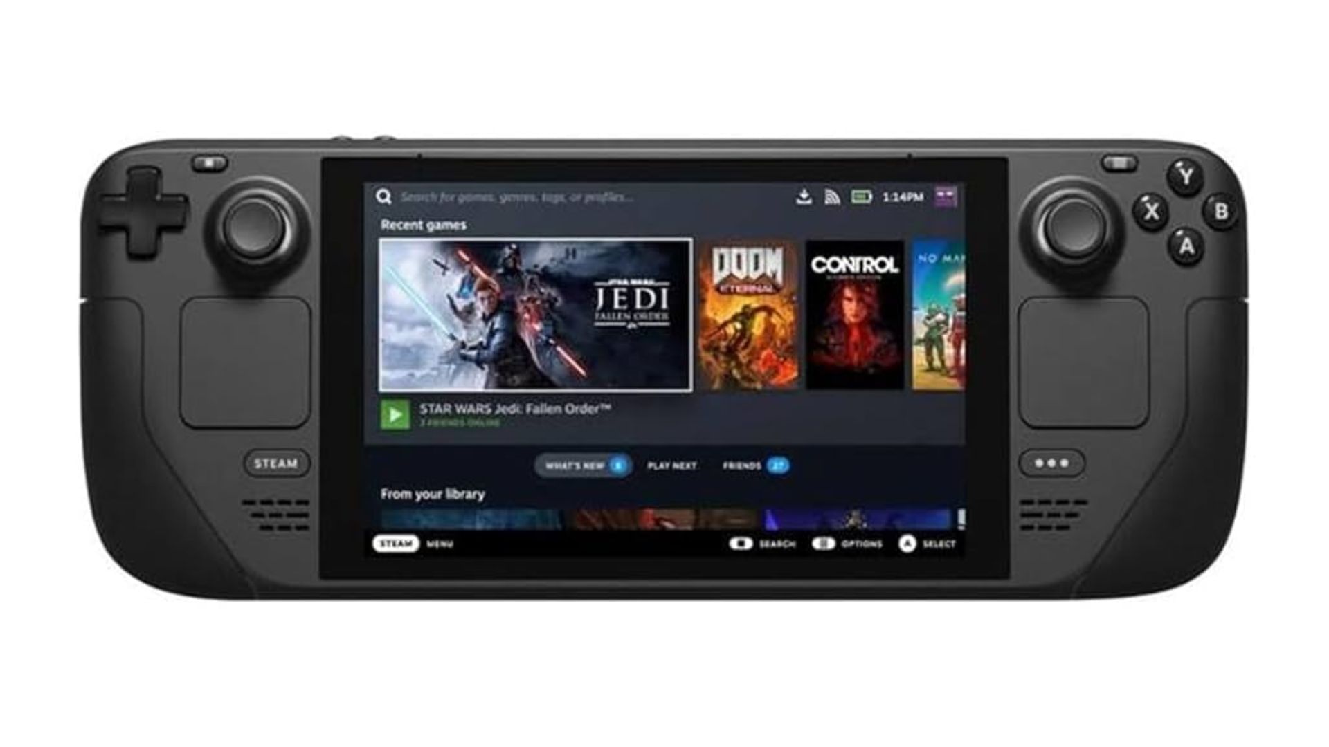 The Steam Deck OLED continues to be one of the most popular handhelds (Image via Amazon)
