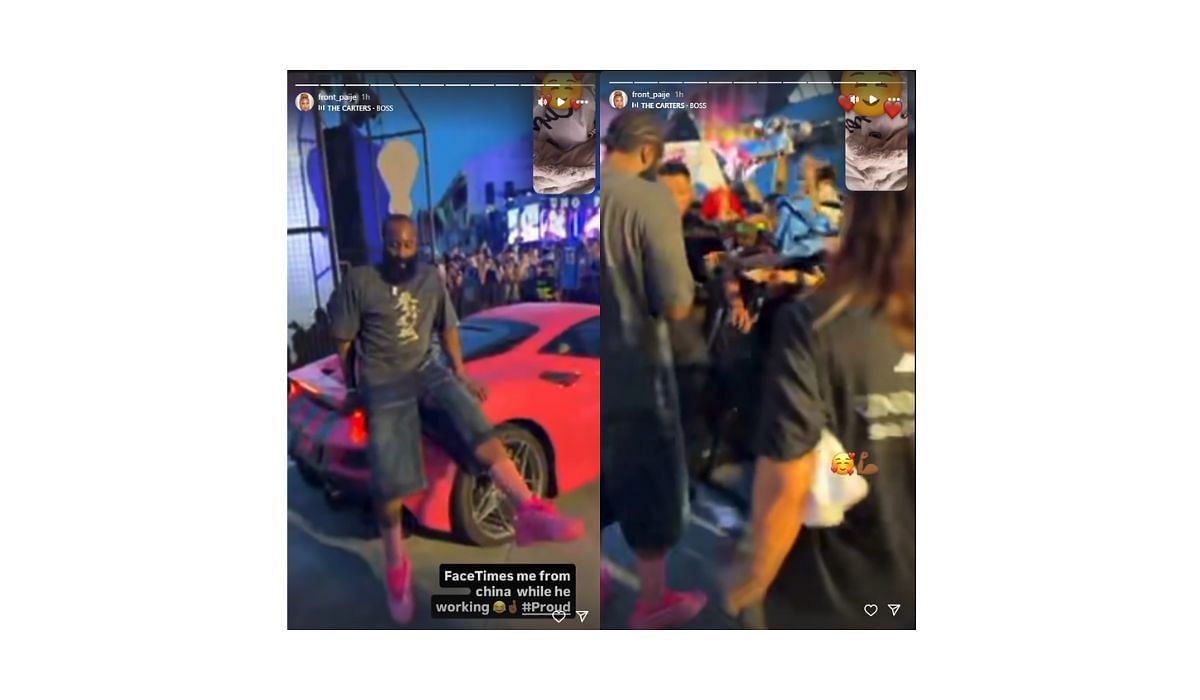 Paije Speights shares her love filled interaction with James Harden online (Source: Instagram/Paije Speights)