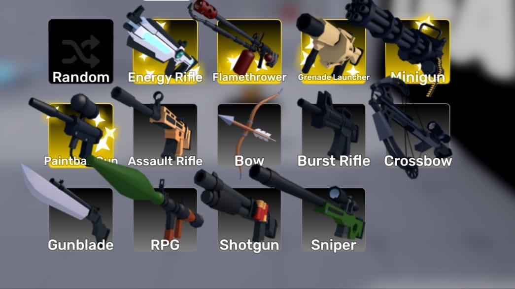 Rivals weapon tier list