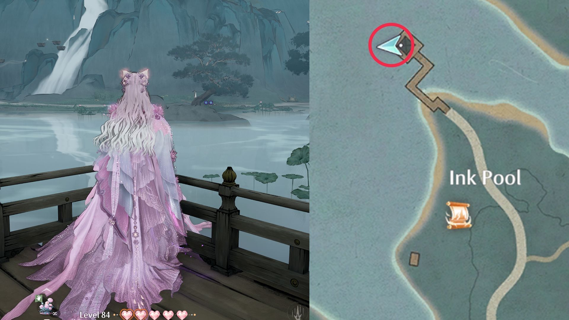 Location for the photos in Danqing Realm (Image via Sportskeeda Gaming/Infold Games)