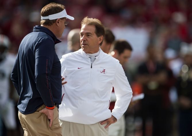 Ex-Auburn HC Gus Malzahn takes brutal dig at Nick Saban's Alabama after Kalen DeBoer fails to deliver vs. FSU Seminoles