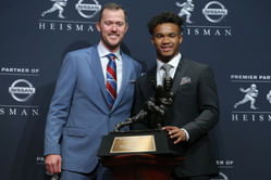 PHOTOS: USC coach Lincoln Riley drops warm carousel for Kyler Murray on his special day