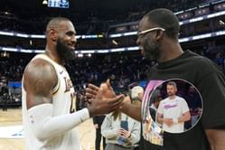 "With a few good men": Draymond Green reacts to wholesome moment with LeBron James and Kevin Love in offseason
