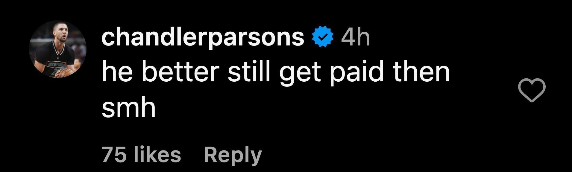 Chandler Parsons comment