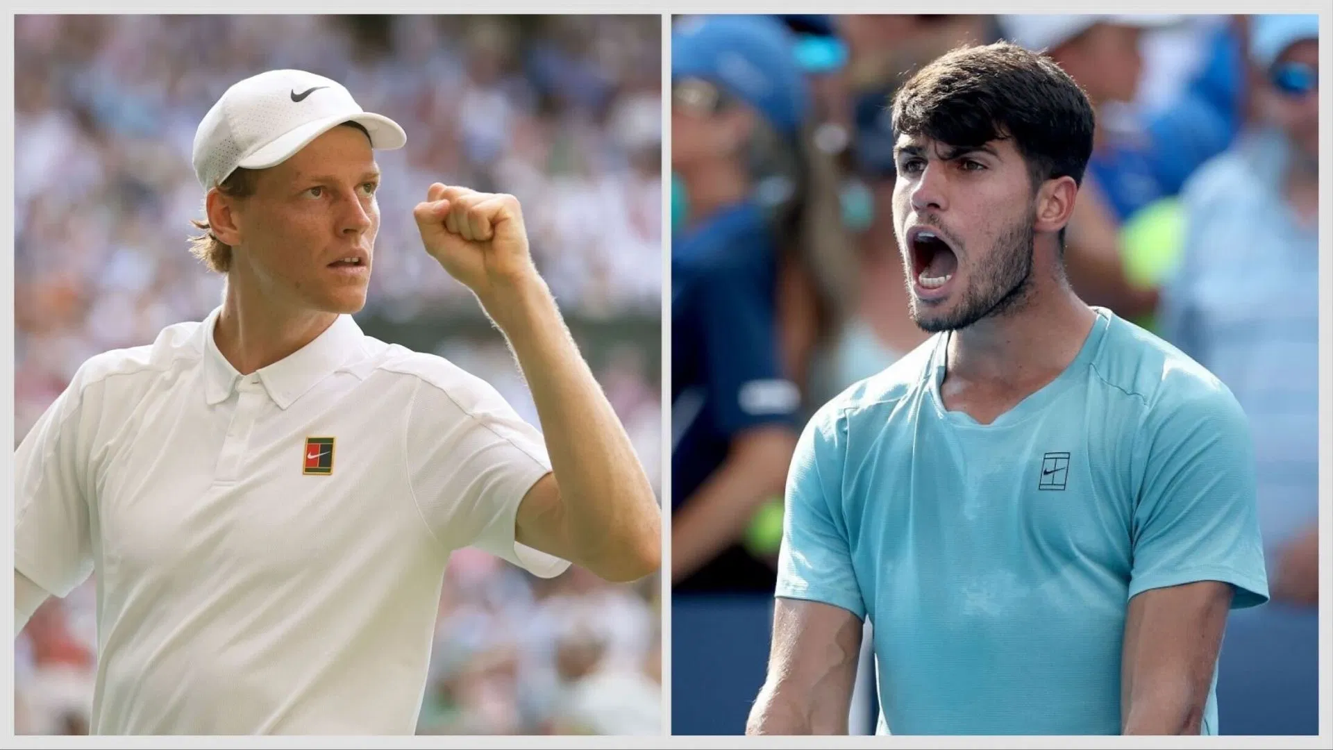 Jannik Sinner will meet Carlos Alcaraz in the final of the Cincinnati Open 2025. (Photos: Getty)