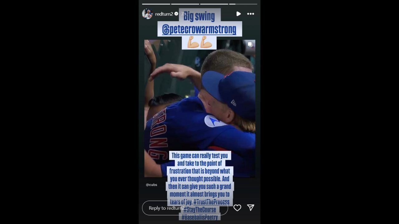 Screenshot of Justin Turner&#039;s Instagram Story (Image from - Instagram.com/@redturn2 IG Stories)