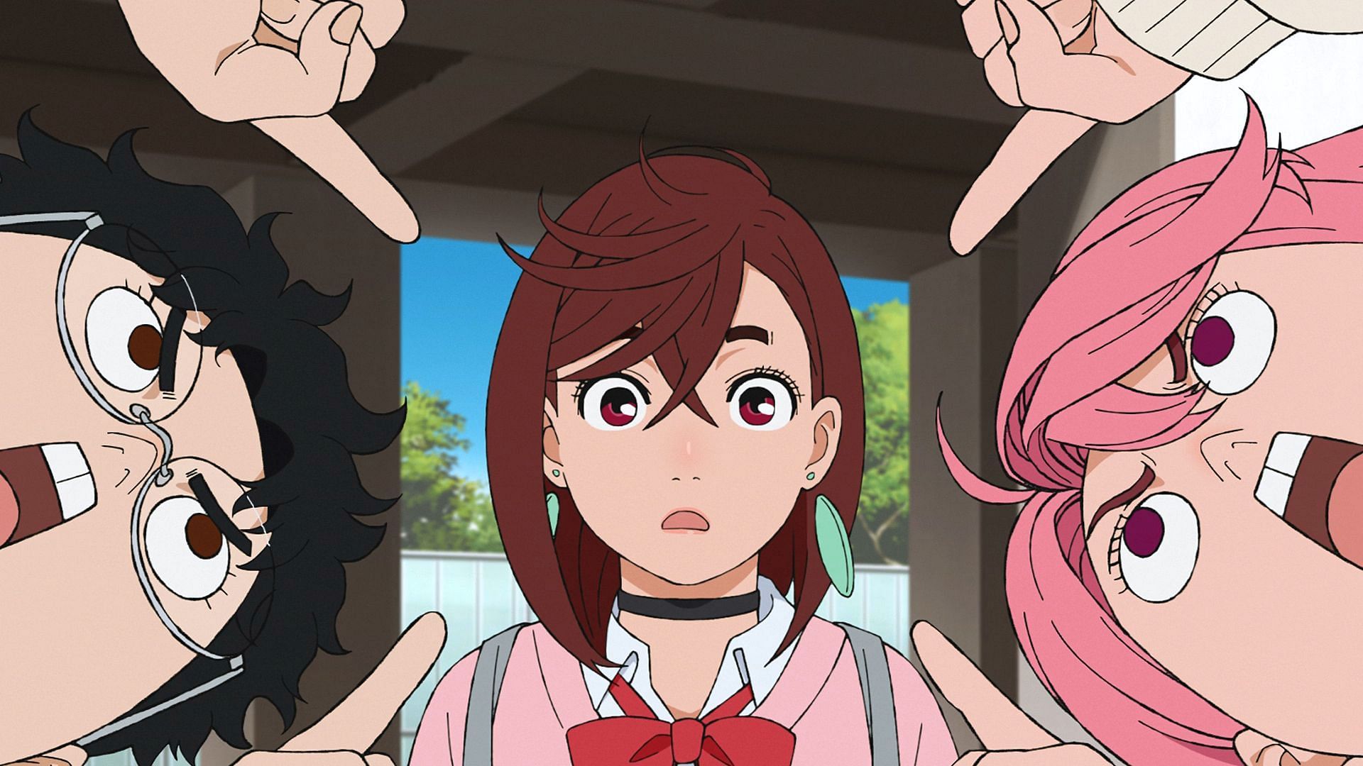 Aira, Okarun, and Momo in Dandadan season 2 episode 5 (Image via Science SARU)