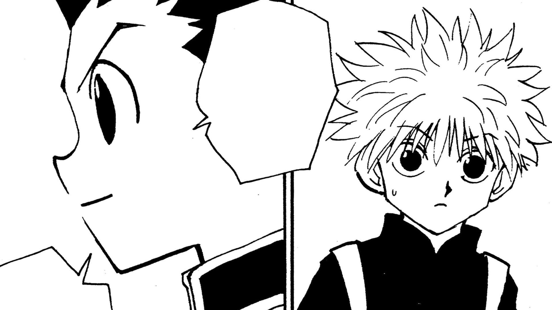Gon and Killua as seen in the manga (Image via Shueisha)
