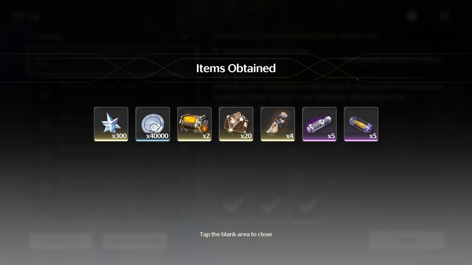 Livestream code rewards (Image via Kuro Games)
