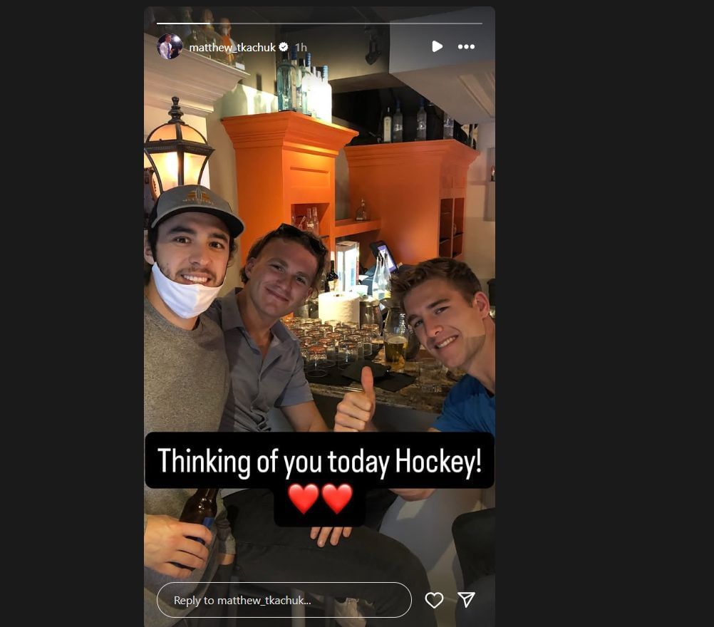 via Instagram/@matthew_tkachuk