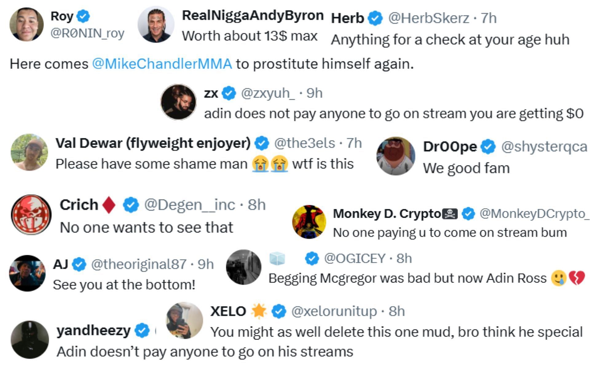 Screenshots courtesy: @MikeChandlerMMA on Instagram