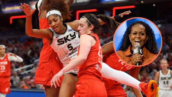 Michelle Obama condemns hate faced by Caitlin Clark and Angel Reese on social media