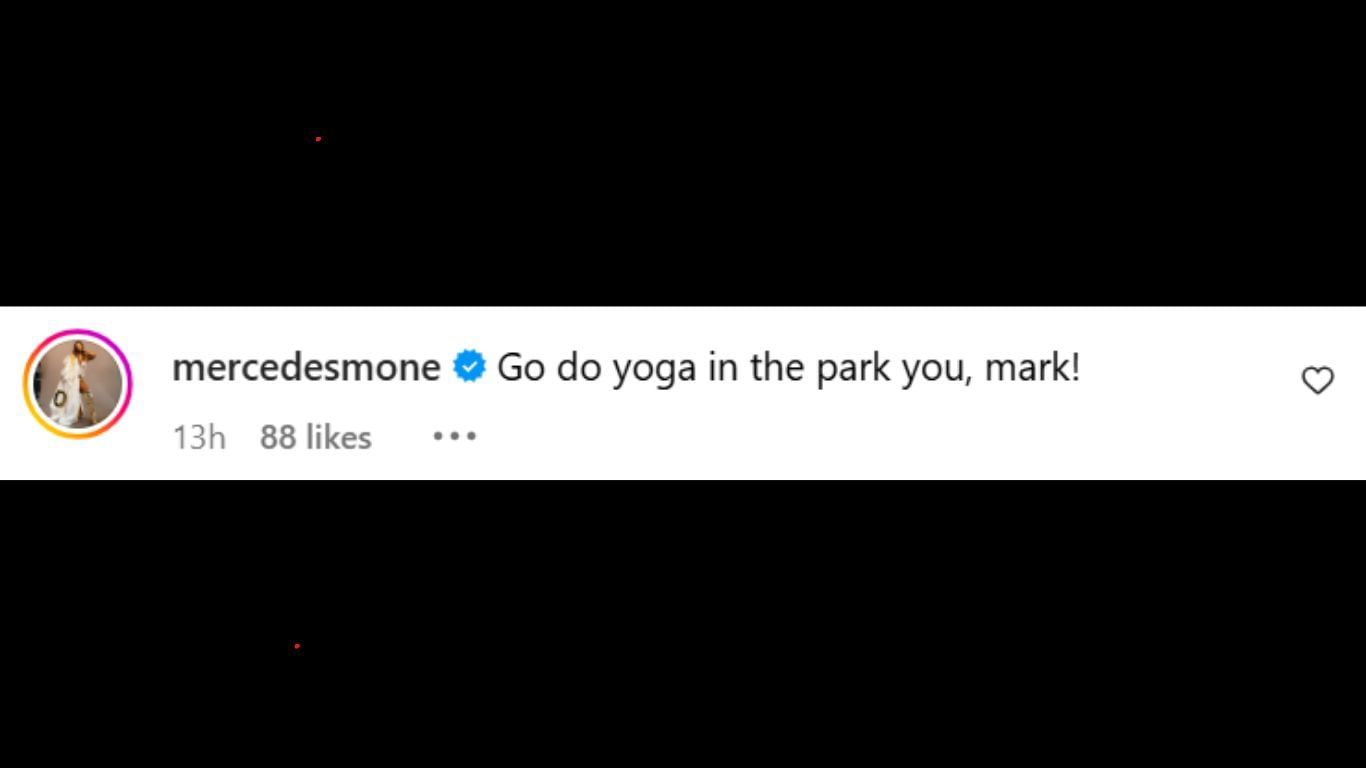 Mercedes Mone responds to Beth Phoenix&#039;s post [Credit: Beth Phoenix on Instagram]