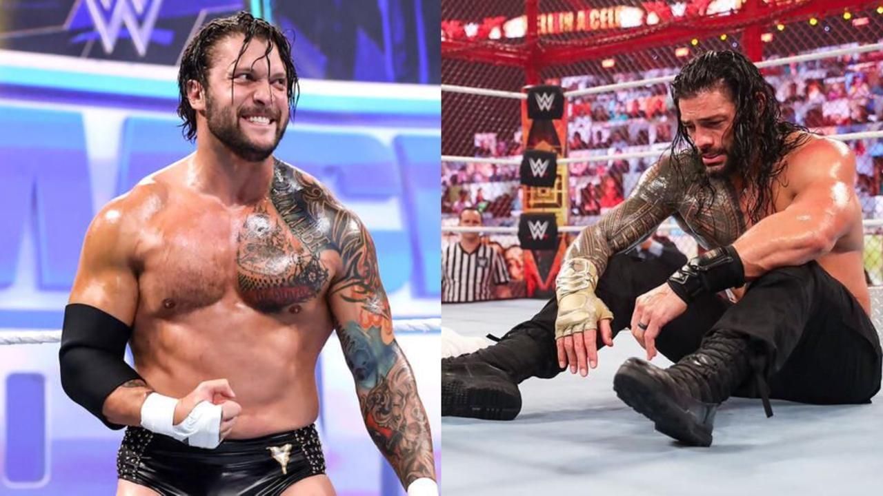 Karrion Kross and Roman Reigns! (Images from WWE.com)